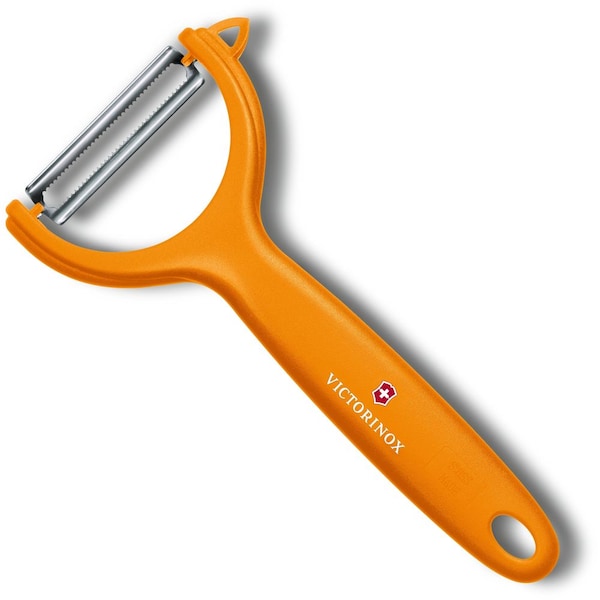 Swiss Army Brands 2024 Victorinox Kitchen Specialty Knives & Tools Peelers Universal Micro-Serrated Orange Packaged VIC-7.6079.9 - main